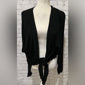 Citiknits Cardigan Womens 1X Plus Size Slinky Travel Knit  Cardigan Stretch